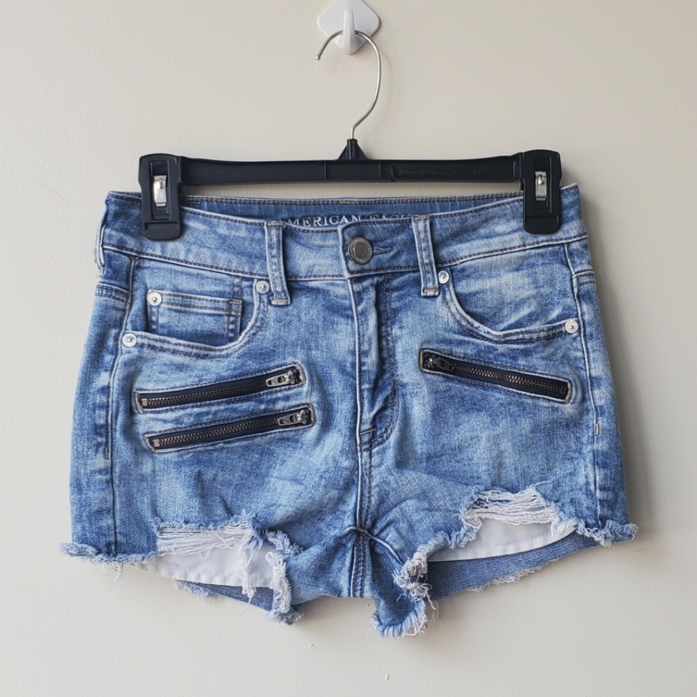 American Eagle Hi Rise Jean Shorts